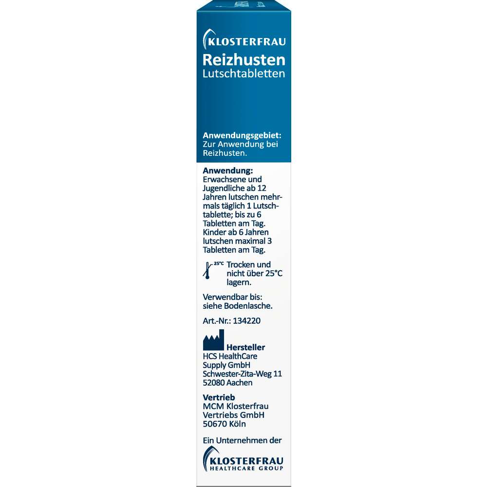 Produktabbildung Klosterfrau Broncholind ,Reizhusten Lutschtabletten
