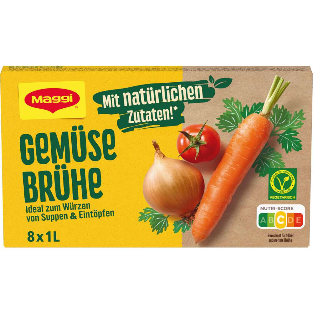 Produktabbildung Maggi Gemüsebrühe, 100 % natürliche Zutaten