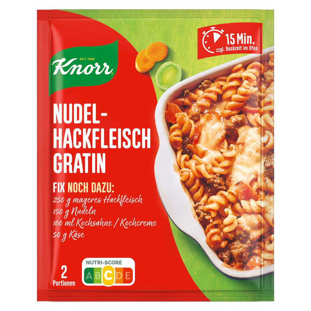 Produktabbildung Knorr Fix Würzmischung Nudel Hackfleisch Gratin