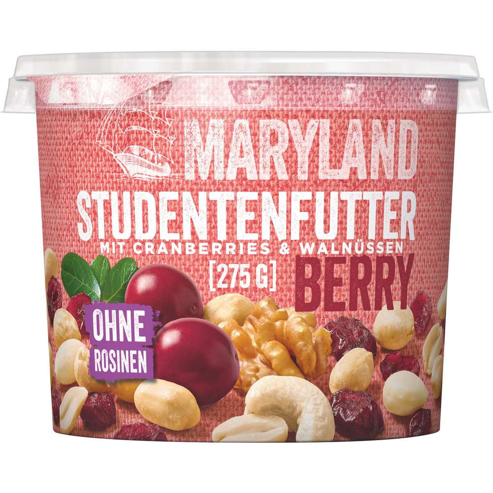 Produktabbildung Maryland Nuss-Frucht-Mischung mit Cranberries