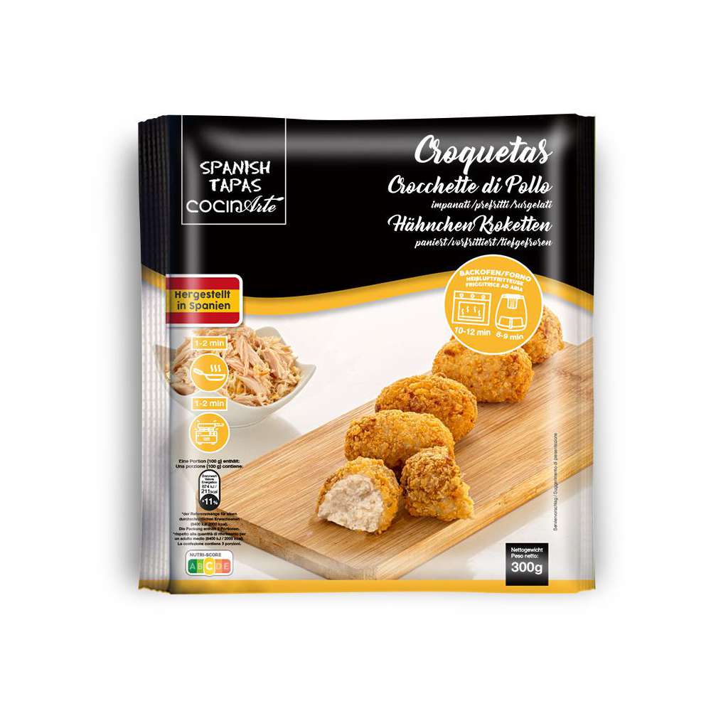 Produktabbildung  Croquetas Hähnchen Kroketten, tiefgekühlt