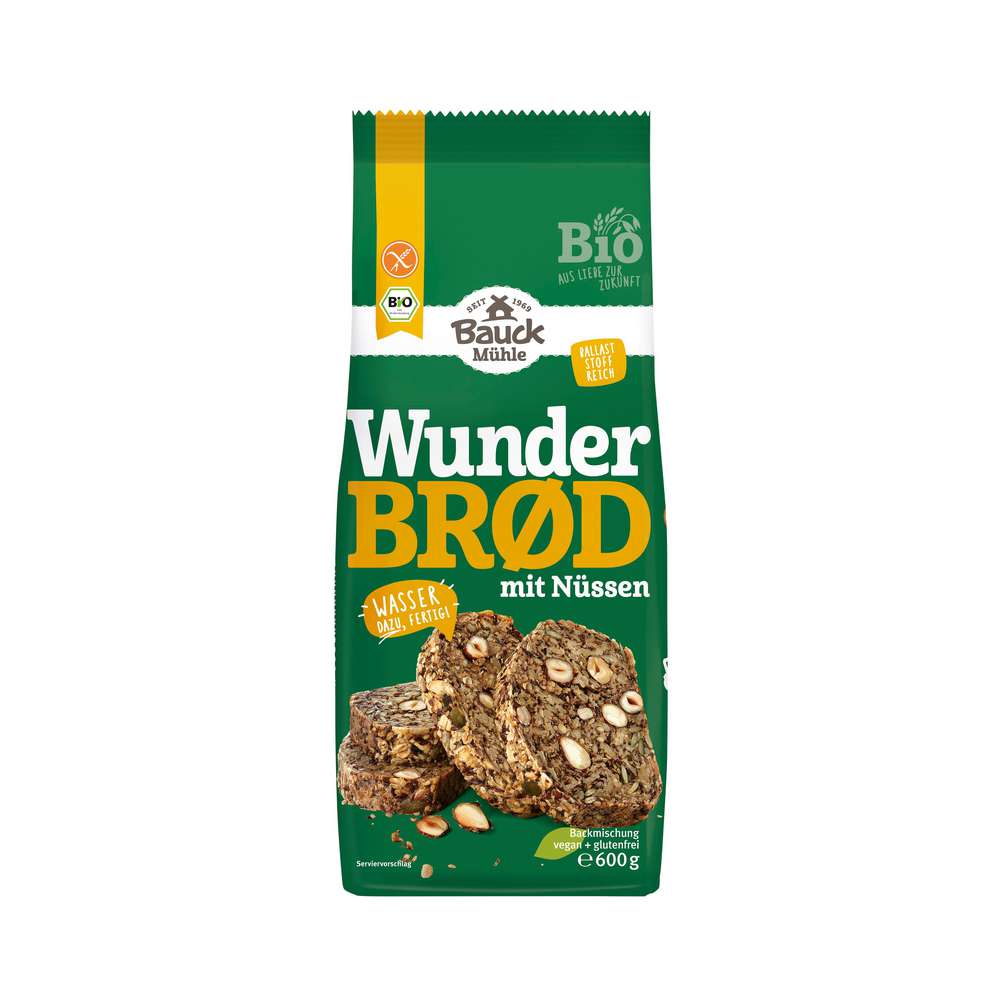 Produktabbildung Bauckhof Bio Wunderbrod mit Nüssen