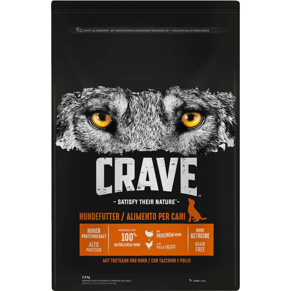 Produktabbildung Crave Hunde-Trockenfutter, Huhn-Truthahn