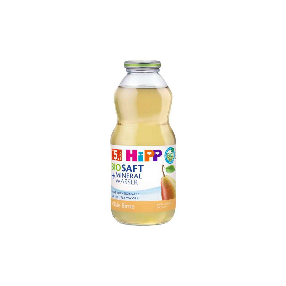 Produktabbildung Hipp Bio Saft & Mineralwasser, Milde Birne