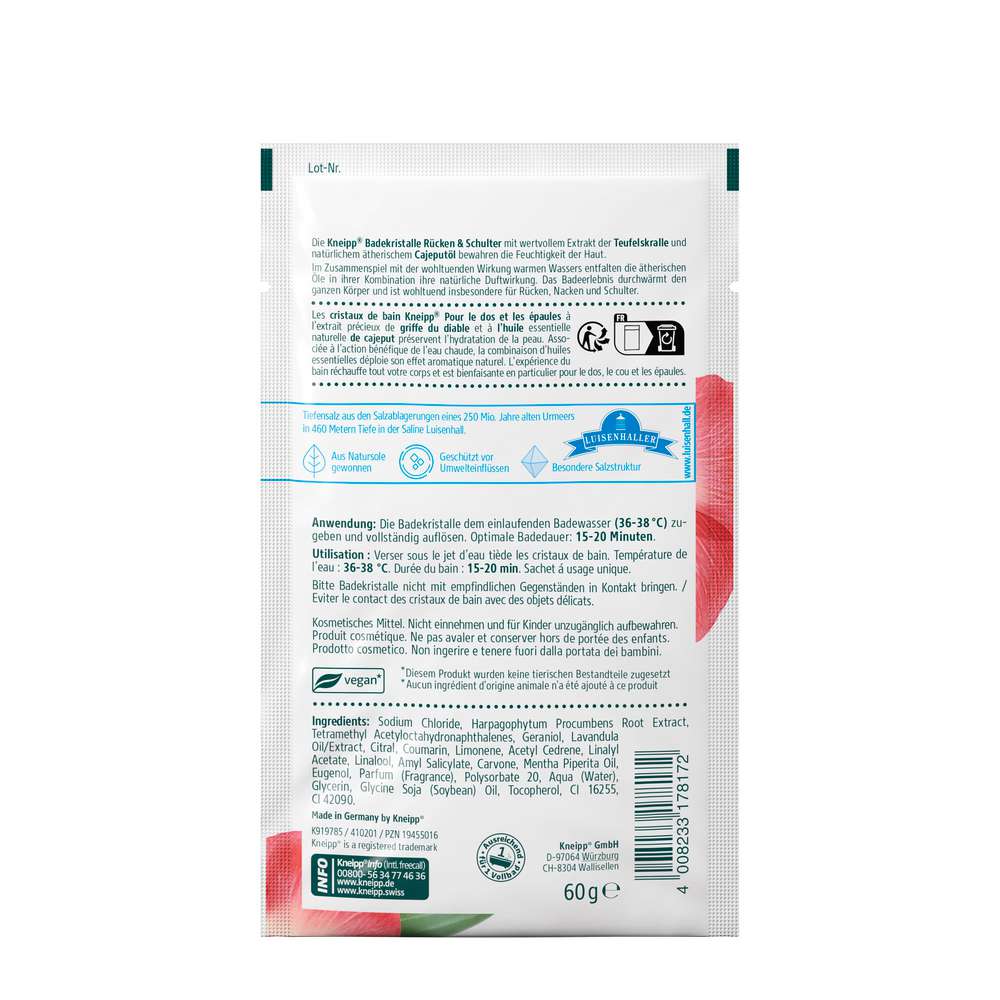 Produktabbildung Kneipp Badekristalle Rücken & Schulter