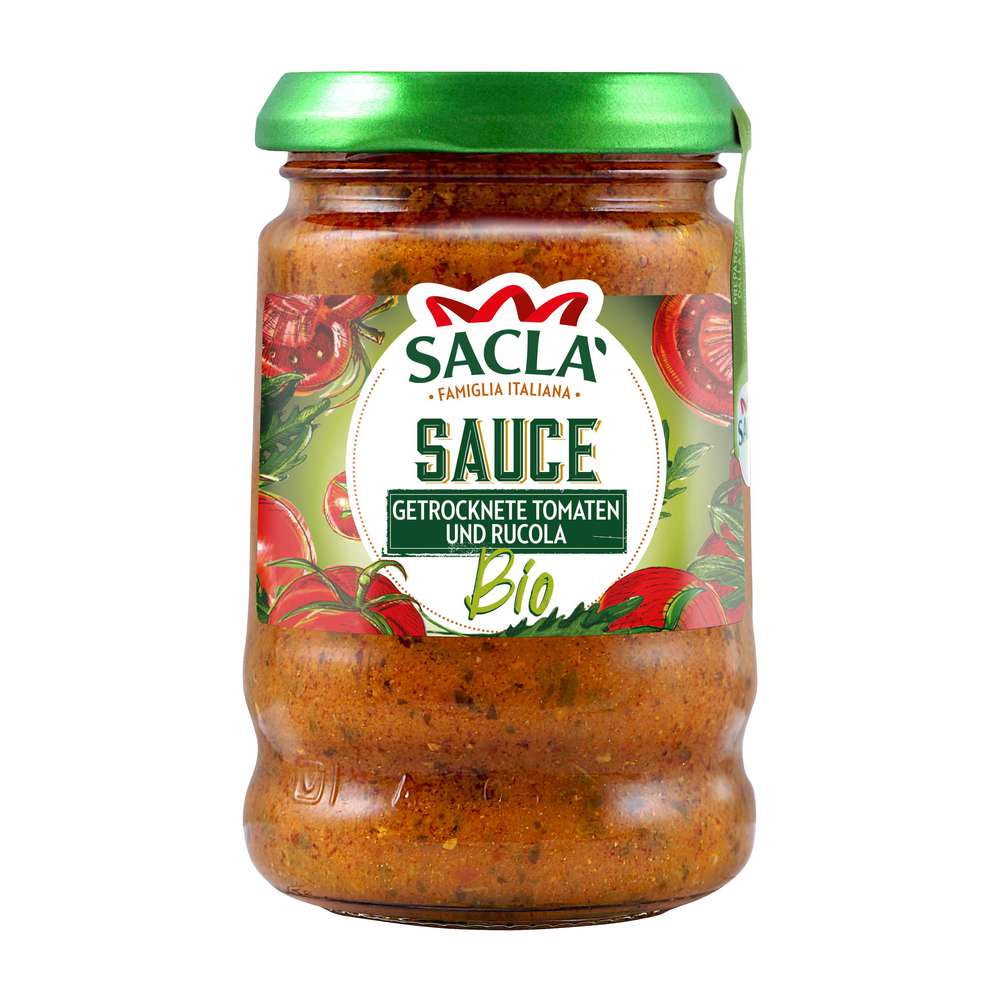 Produktabbildung Saclà Bio Sauce, getrocknete Tomaten & Rucola