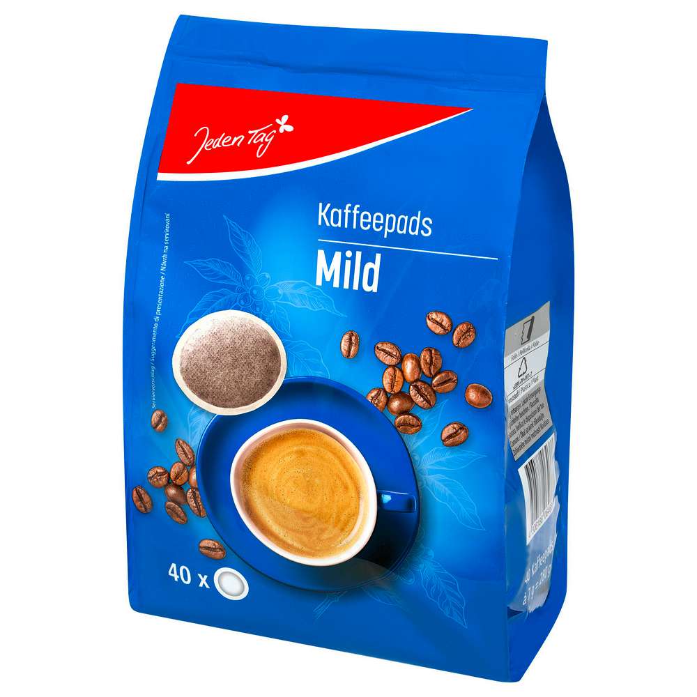Produktabbildung Jeden Tag Kaffee-Pads, Mild