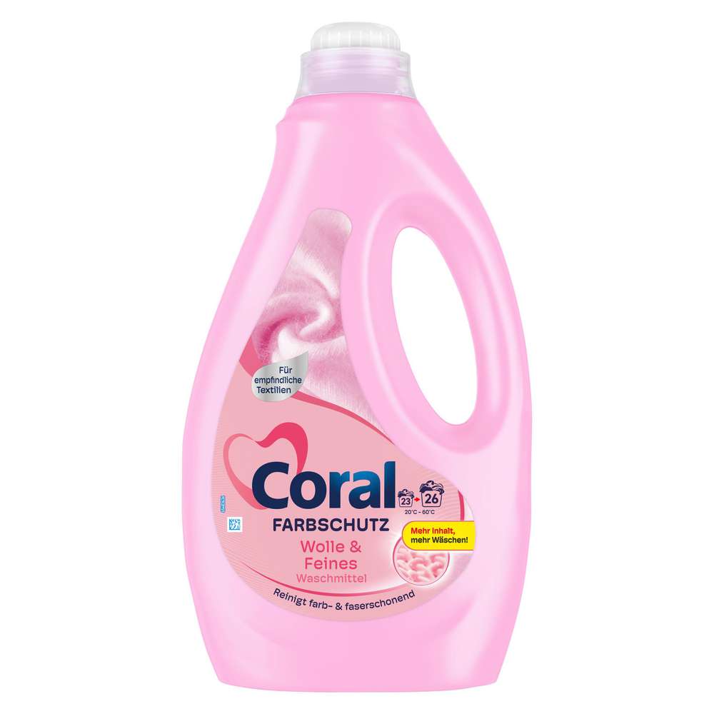Produktabbildung Coral Fein-Waschmittel flüssig, Wolle & Feines