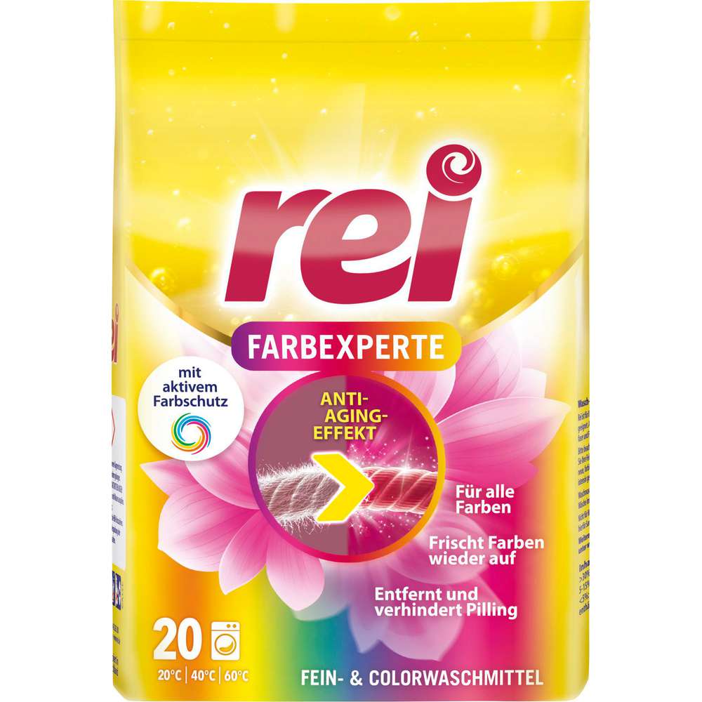 Produktabbildung Rei Fein-Waschmittel, Pulver, Farbexperte