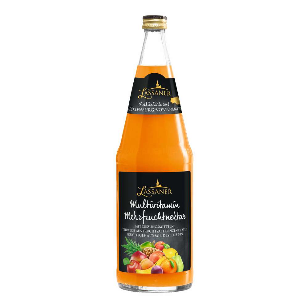 Produktabbildung Lassaner Multivitamin Mehrfruchtnektar