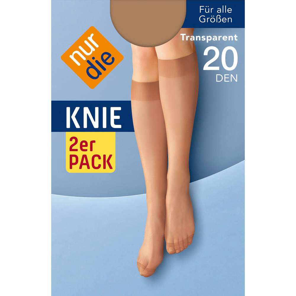 Produktabbildung Nur Die Kniestrümpfe 20 den, amber, onesize