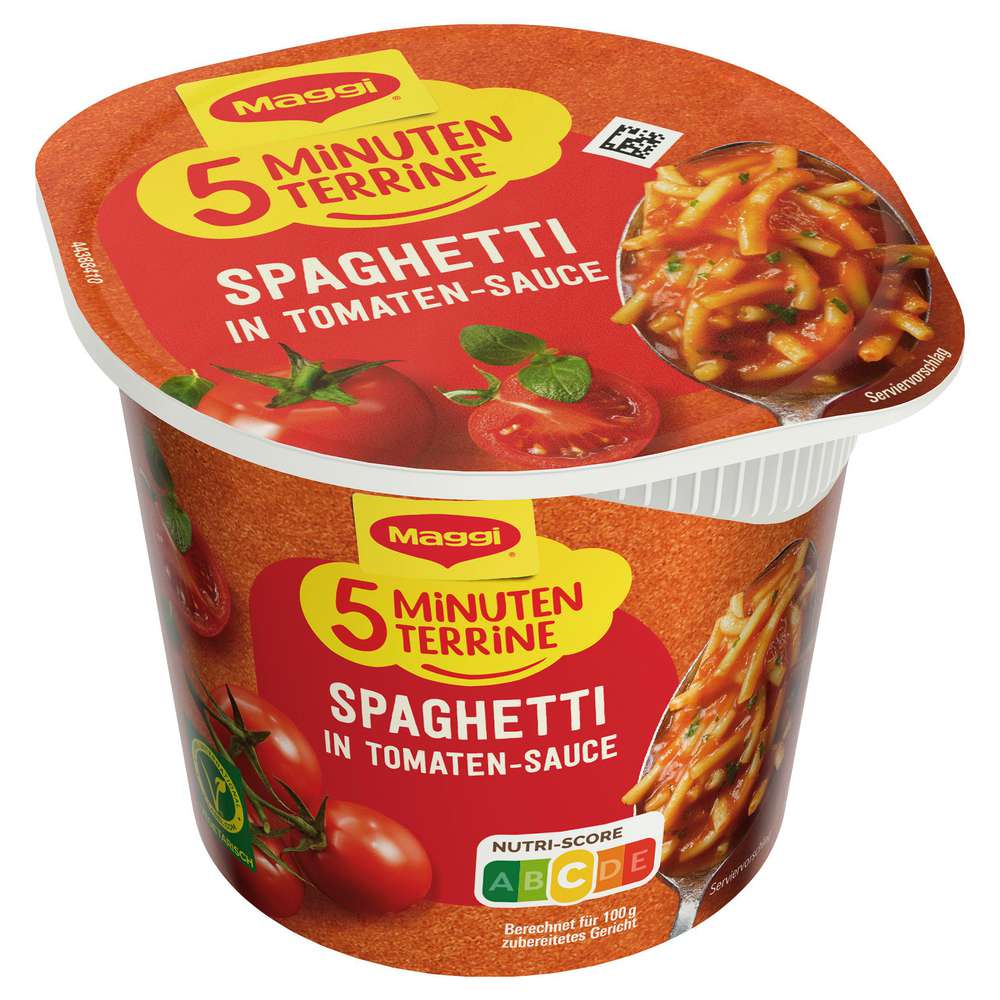 Produktabbildung Maggi 5 Minuten Terrine, Spaghetti in Tomatensauce