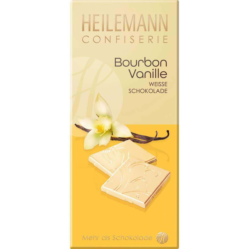 Produktabbildung Heilemann Tafelschokolade, Bourbon-Vanille weiß