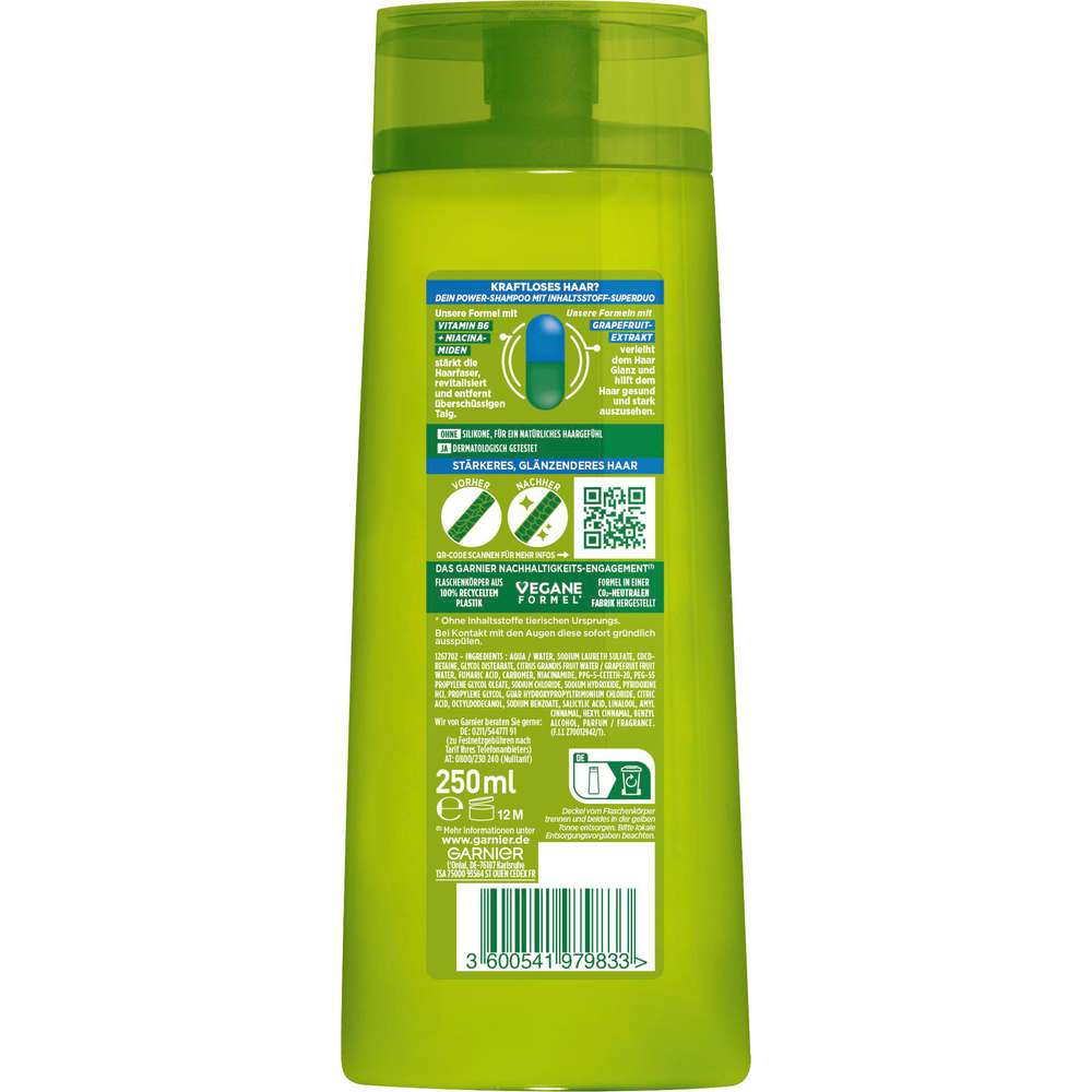 Produktabbildung Garnier Shampoo Fructis, Kraft & Glanz