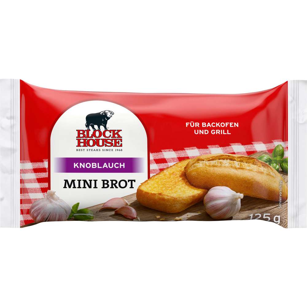 Produktabbildung Block House Mini Brot Knoblauch