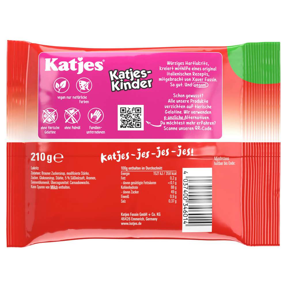 Produktabbildung Katjes Lakritze Katjes-Kinder, Vegan
