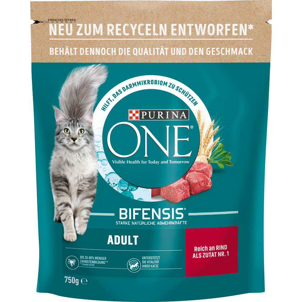 Produktabbildung Purina Katzen-Trockenfutter One, Adult, Rind