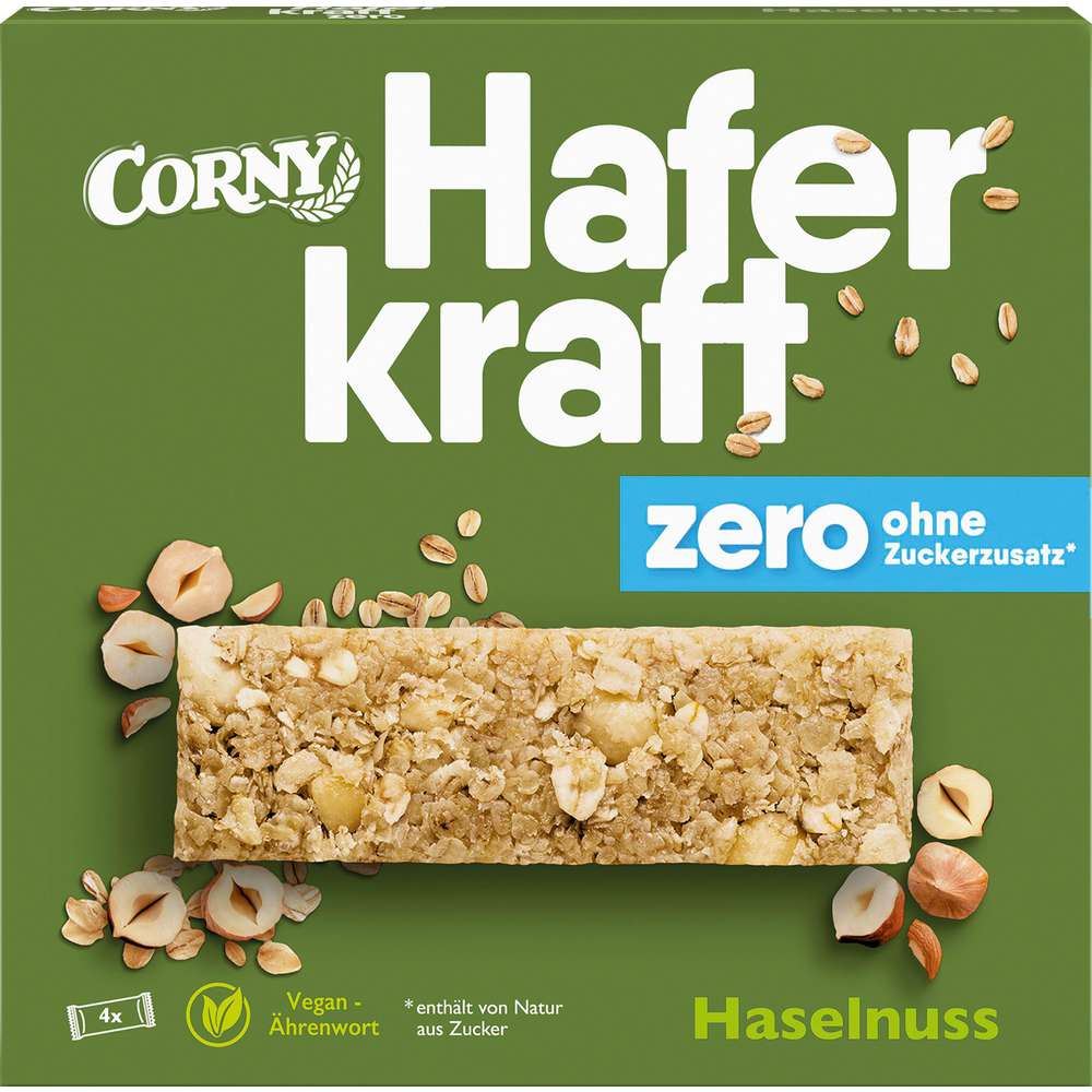 Produktabbildung Corny Müsliriegel Haferkraft Zero, Haselnuss