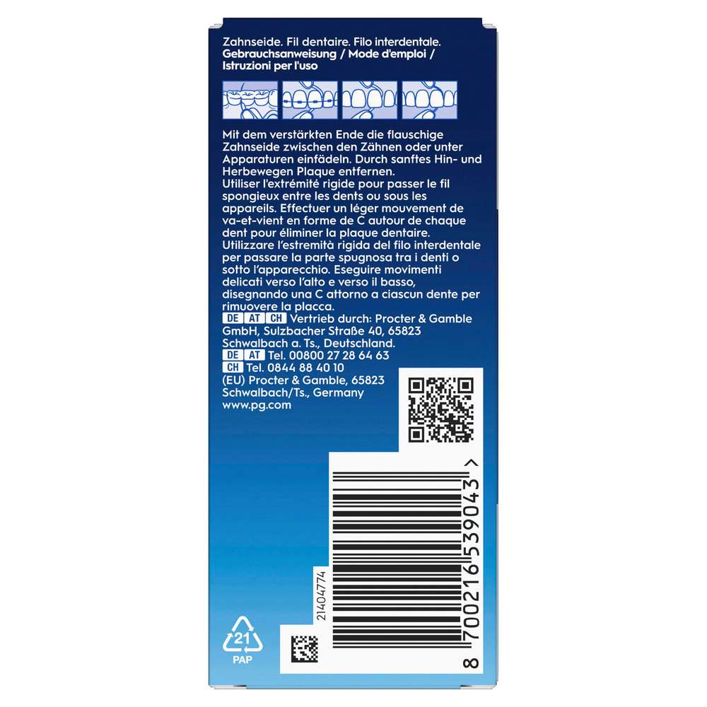 Produktabbildung Oral-B Threader Zahnseide, Fäden