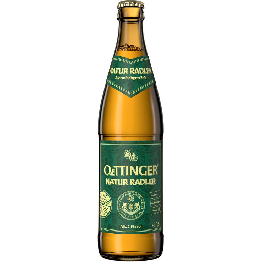 Produktabbildung Oettinger Radler naturtrüb 2,5%