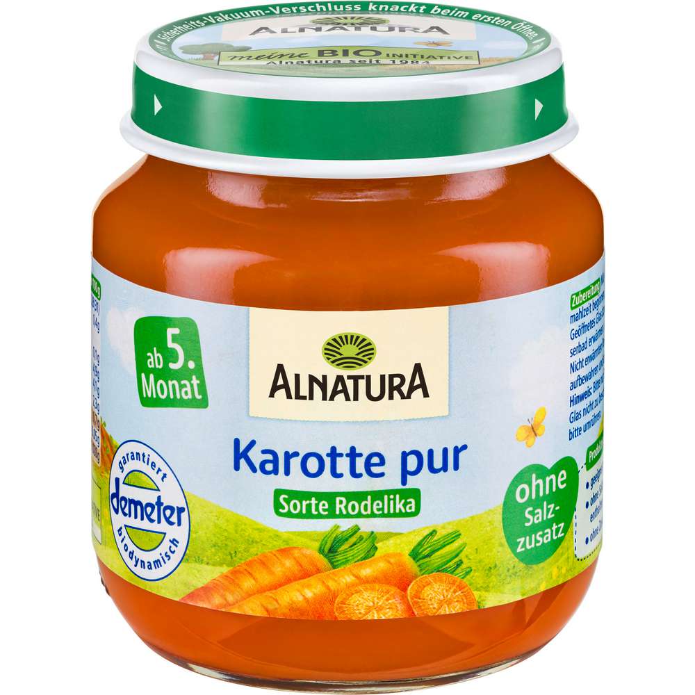 Produktabbildung Alnatura Babynahrung Gemüse Karotte, nach 4. Monat