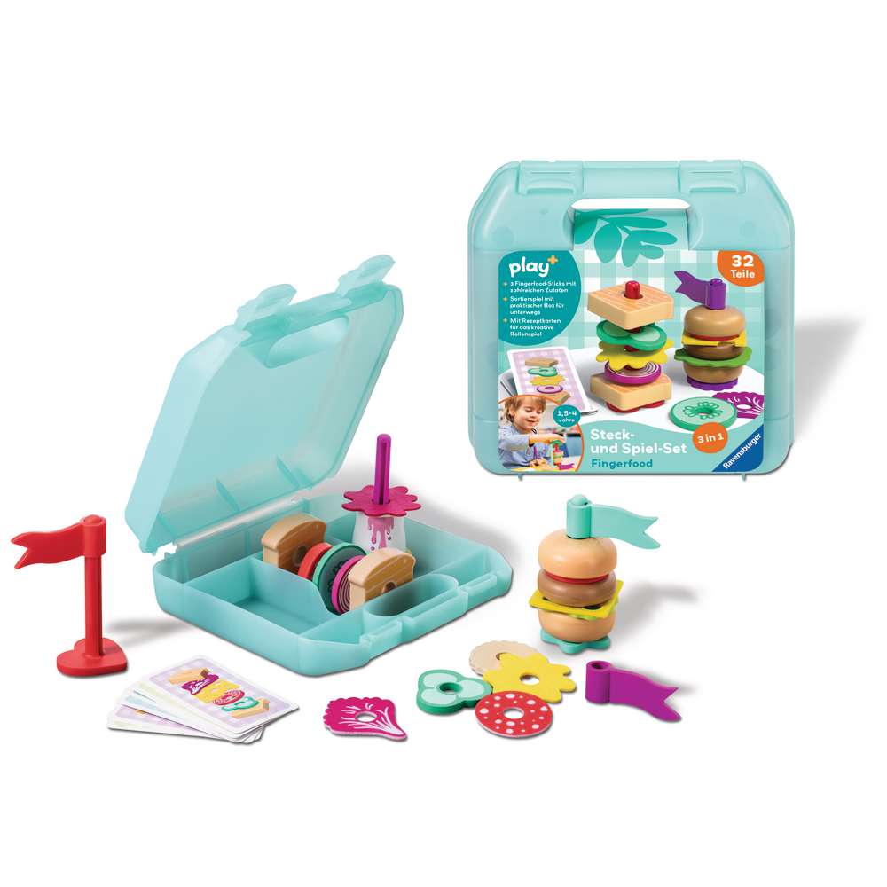 Produktabbildung Ravensburger Play+ Steck- und Spiel-Set Fingerfood