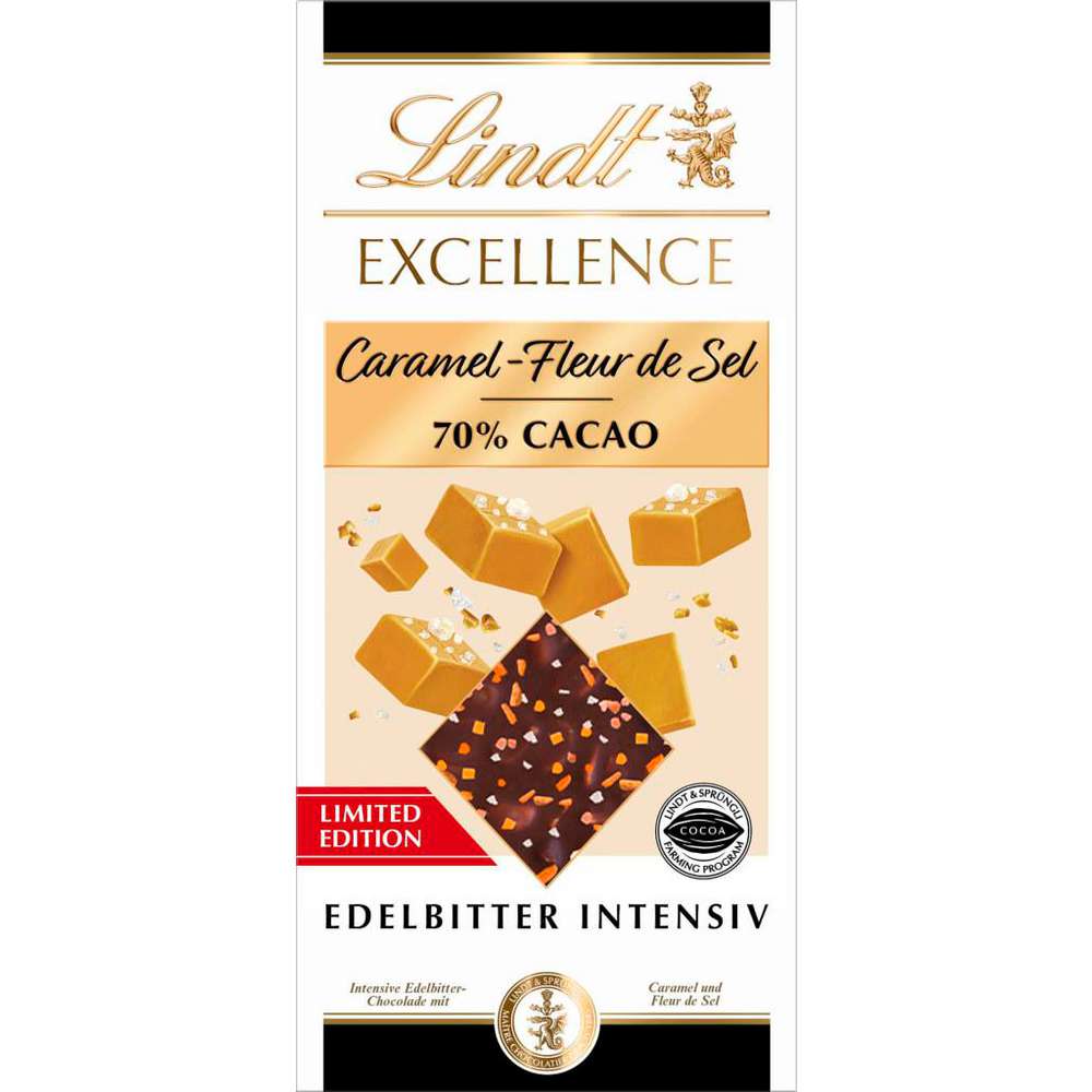 Produktabbildung Lindt Excellence Tafelschokolade Caramel de Sel