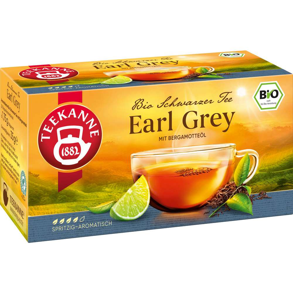 Produktabbildung Teekanne Bio Schwarzer Tee Earl Grey, spritzig aromatisch