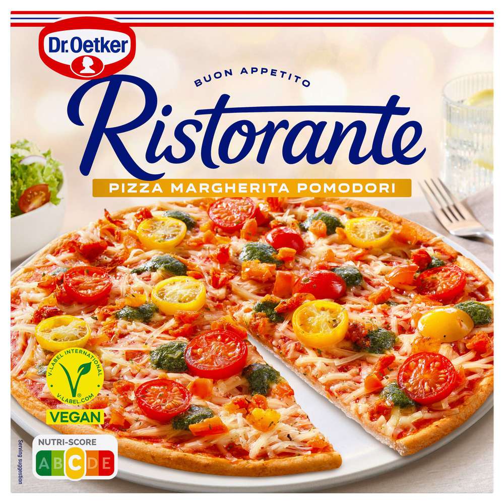 Produktabbildung Dr. Oetker Pizza Ristorante Margherita Promodori Vegan, tiefgekühlt