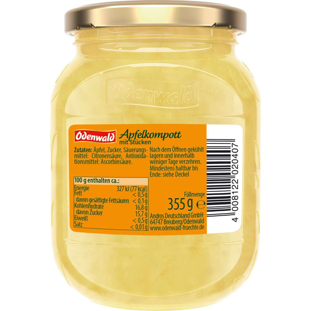 Produktabbildung Odenwald Apfelkompott mit Stücken