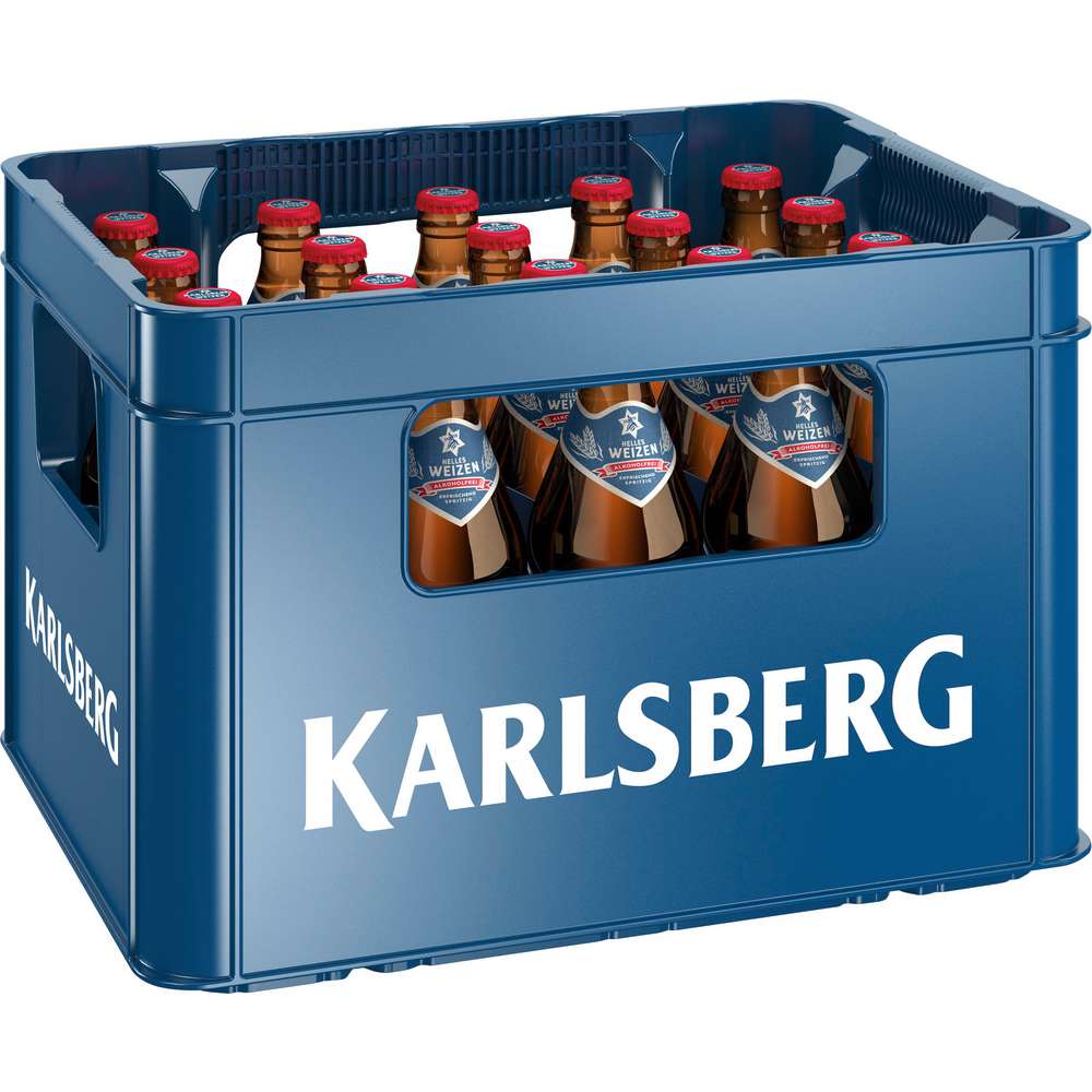 Produktabbildung Karlsberg Alkoholfreies Weizenbier, hefetrüb (20x 0,500 Liter)