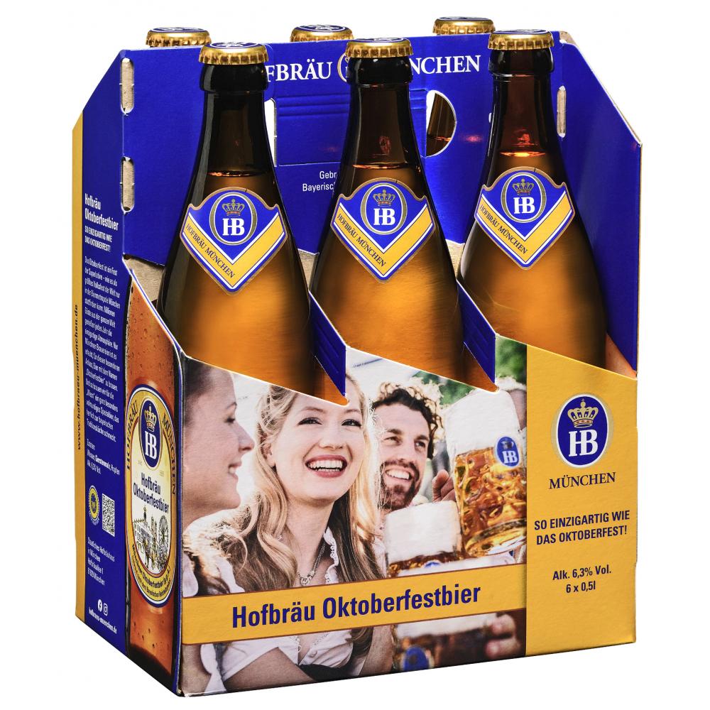 Produktabbildung keine Marke Hofbräu München  Helles Vollbier, je Kiste