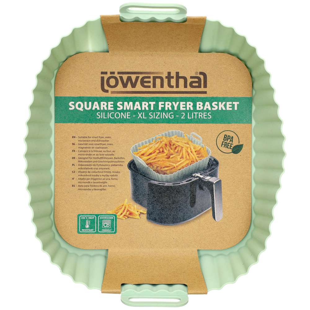 Produktabbildung Lowenthal Airfryer-Korb Silikon, grün