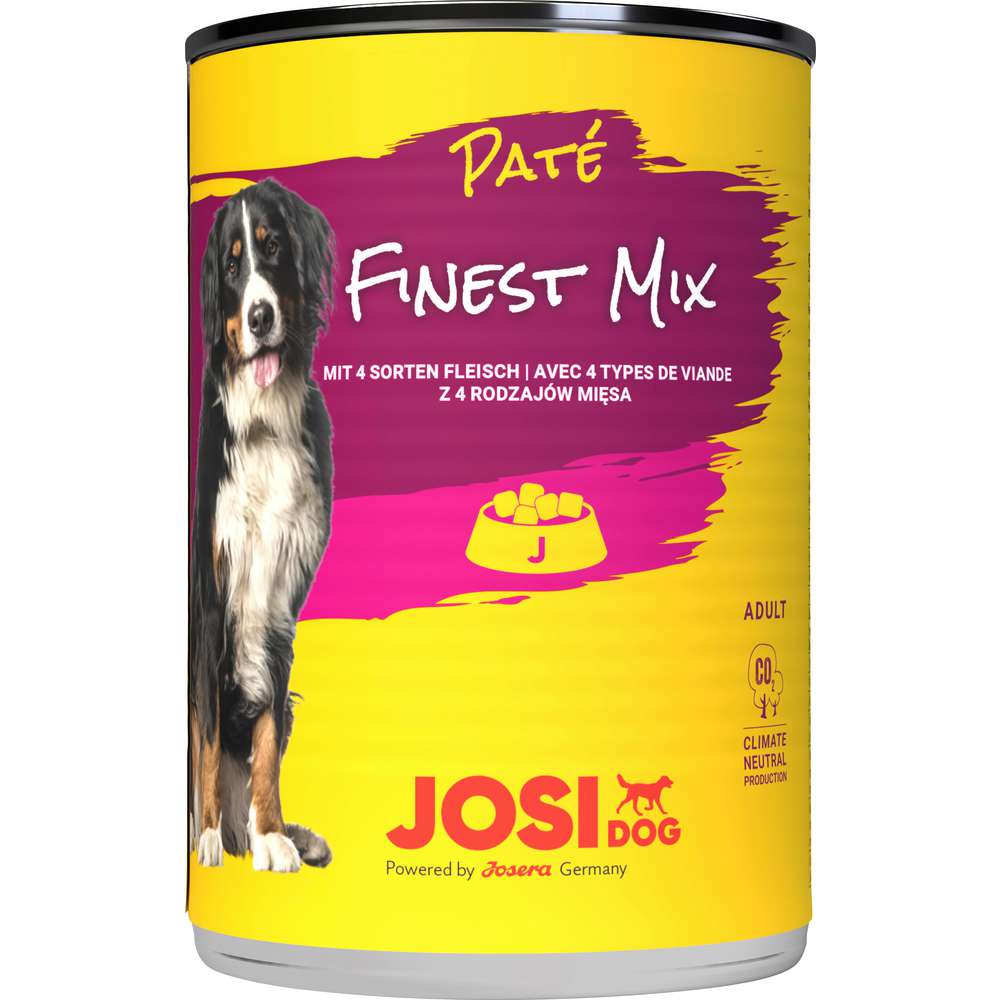 Produktabbildung JosiDog Hunde-Nassfutter, Paté Finest Mix