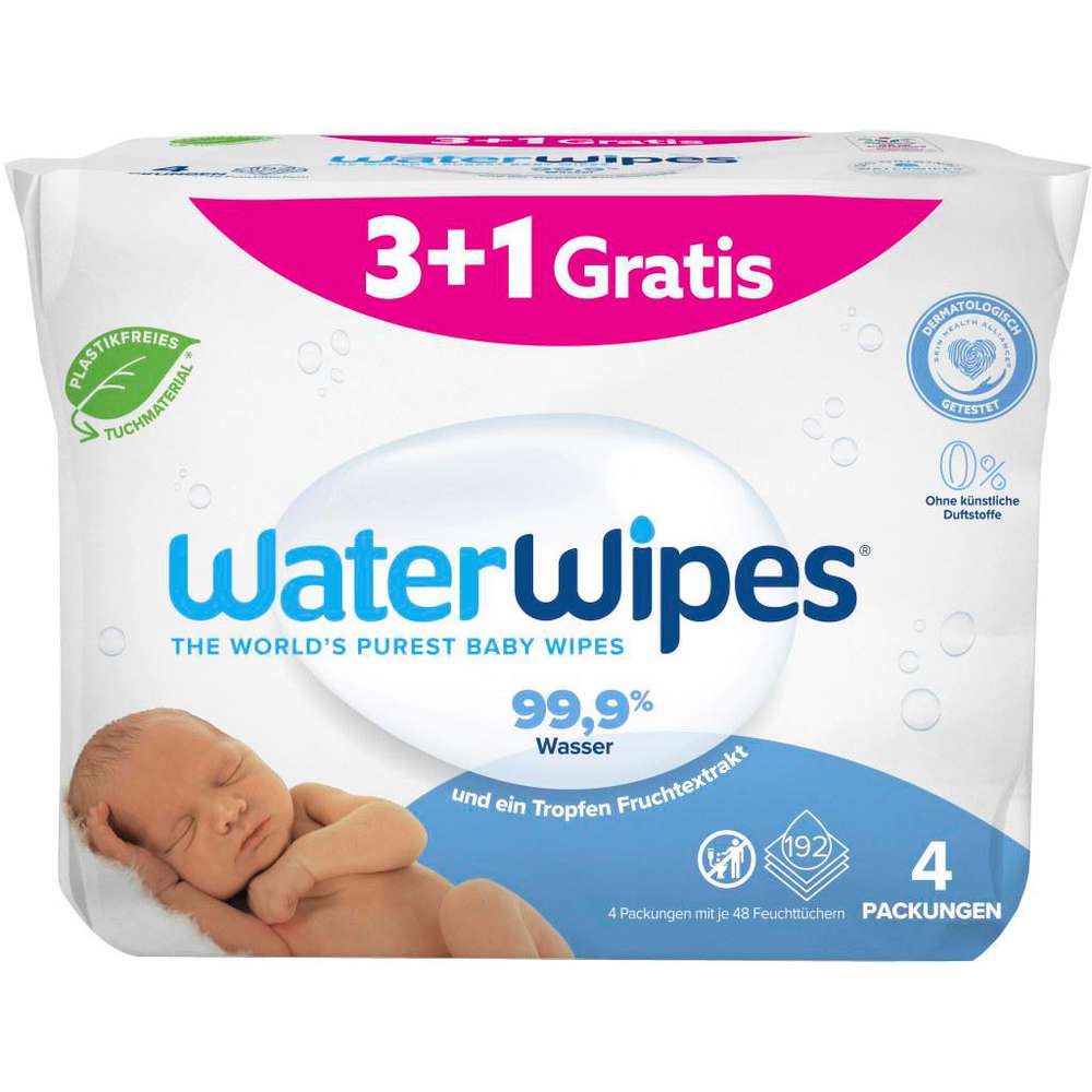 Produktabbildung WaterWipes Feuchttücher 