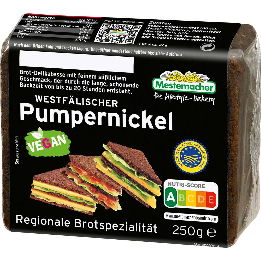 Produktabbildung Mestemacher Westfälische Pumpernickel