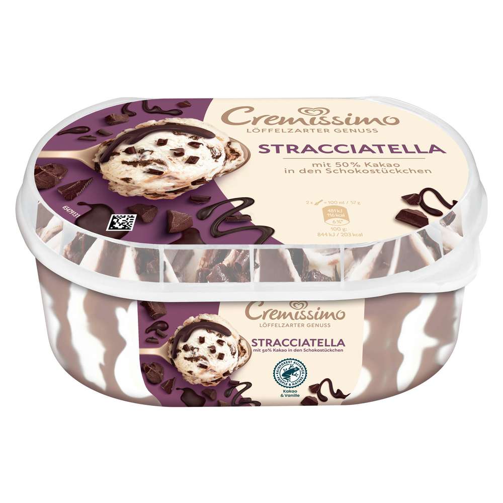 Produktabbildung Langnese Eis Cremissimo, Stracciatella