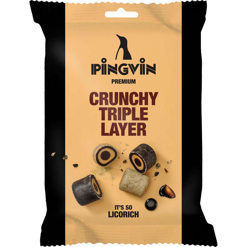Produktabbildung Wilms Pingvin Lakritz Crunchy Triple