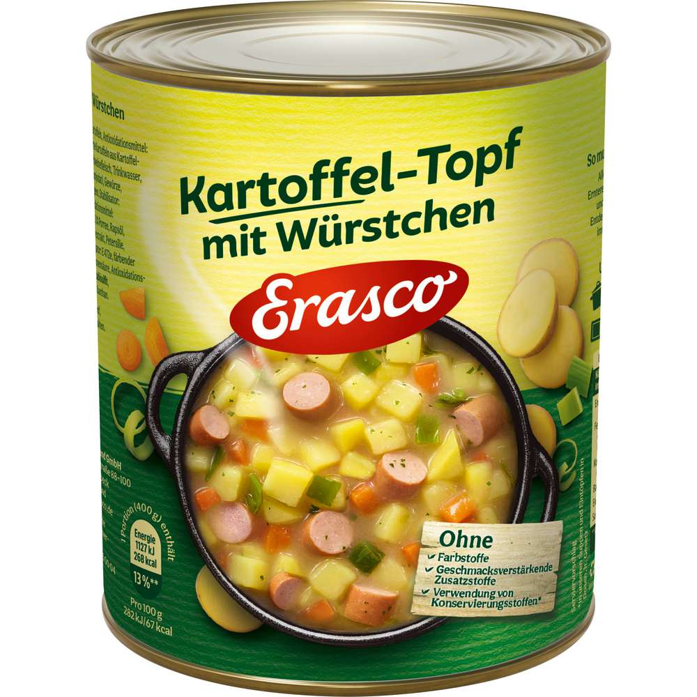 Produktabbildung Erasco Kartoffel-Topf mit Würstchen