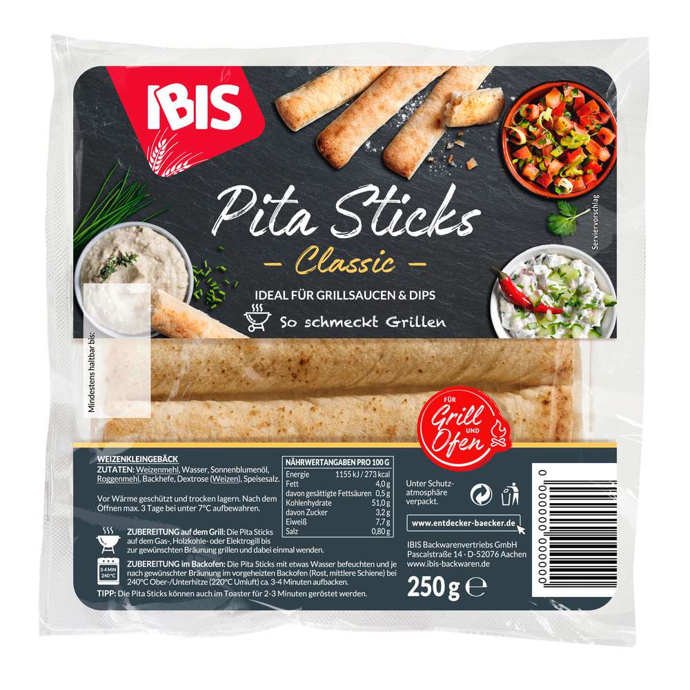 Produktabbildung Ibis Pita Sticks, Classic