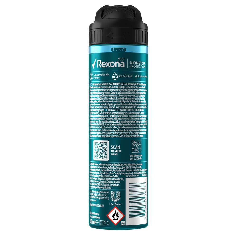 Produktabbildung Rexona Deospray Nonstop Protection Men 