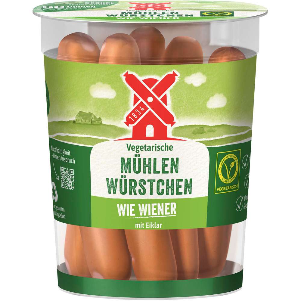 Produktabbildung Rügenwalder Mühle Vegetarische Mühlen Würstchen
