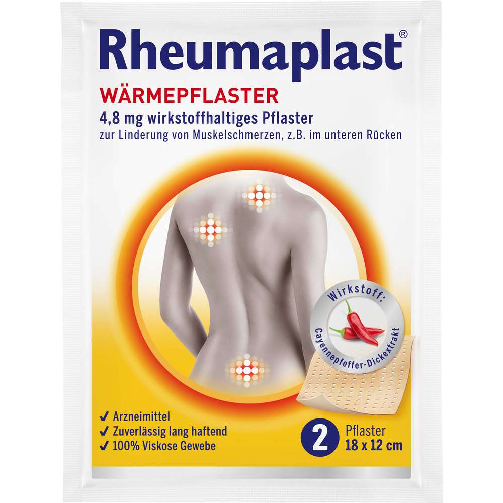 Produktabbildung Rheumaplast Wärme-Pflaster, 18x12 cm, 2 Stück
