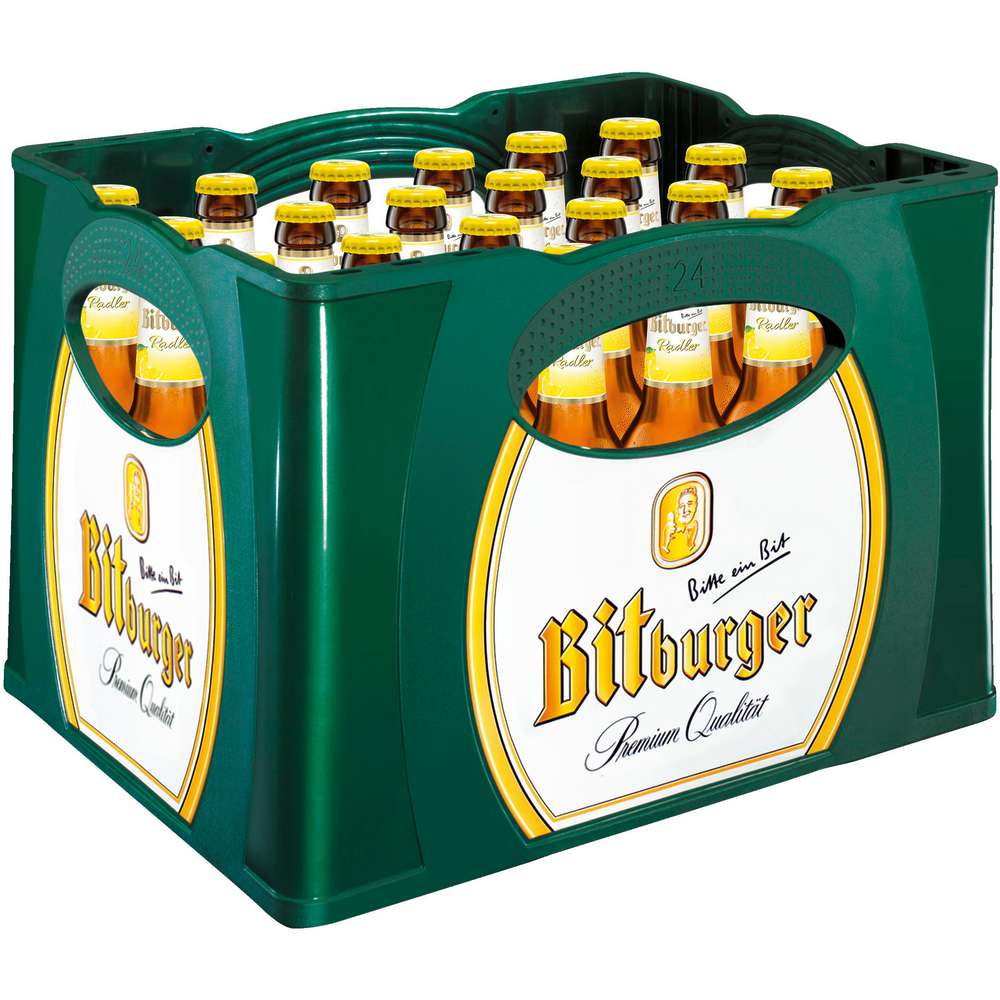 Produktabbildung Bitburger Biermischgetränk, Radler, Zitrone, 2,5 % (24x 0,330 Liter)
