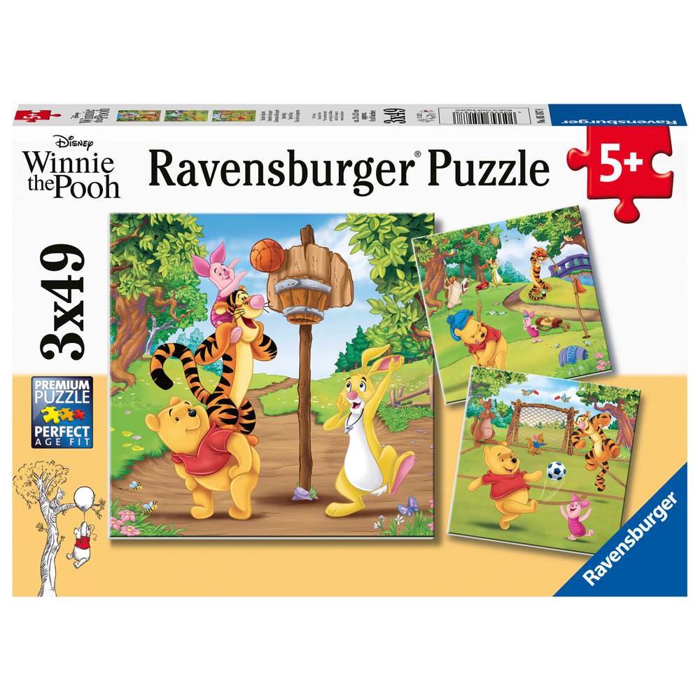 Produktabbildung Ravensburger Puzzle 3x49 Teile, Tag des Sports