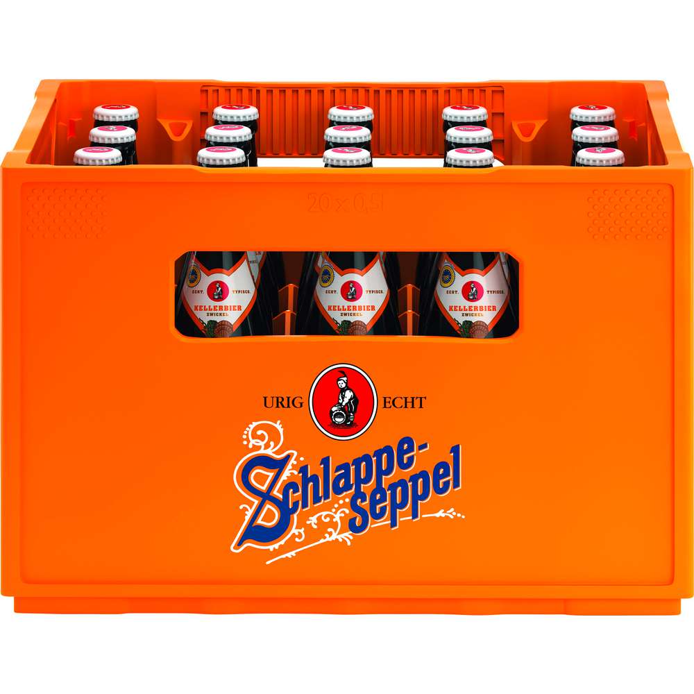 Produktabbildung Schlappeseppel Kellerbier 5,5% (20x 0,500 Liter)