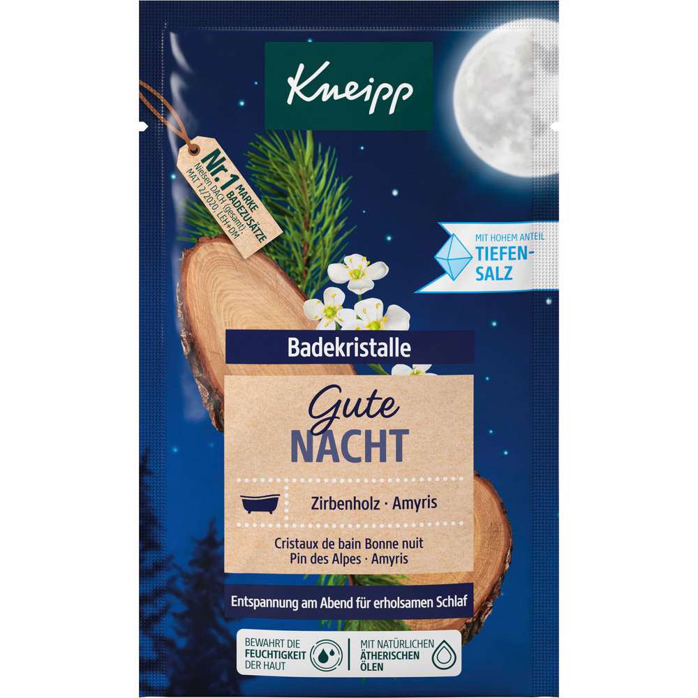 Produktabbildung Kneipp Baddekristalle, Gute Nacht, Zirbenholz & Amyris