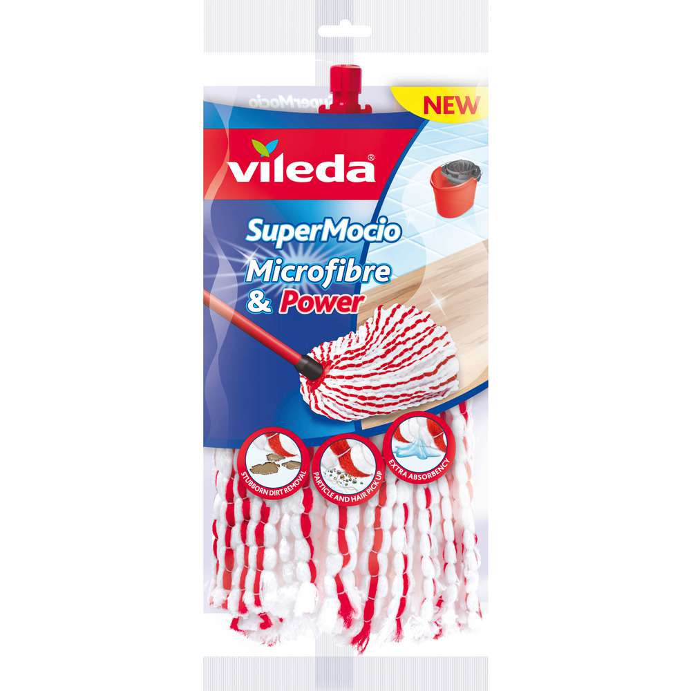 Produktabbildung Vileda SuperMocio Microfibre & Power Wischmopp Ersatzbezug