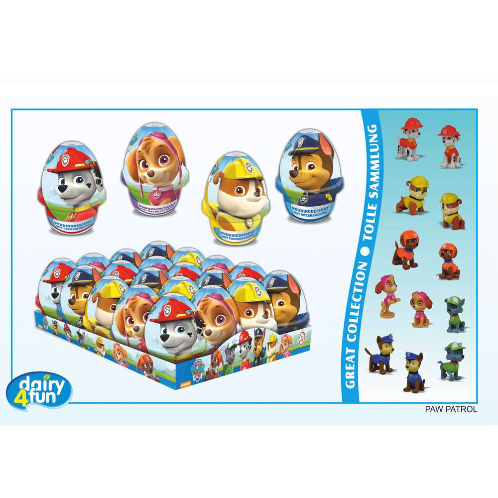 Produktabbildung Kid´s World Schoko-Vanille Puddingdessert mit Überraschungsfigur