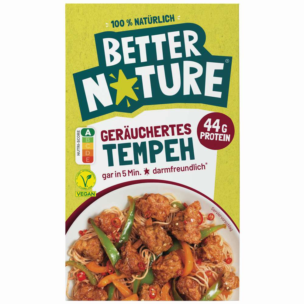Produktabbildung BetterNature Tempeh smokey, vegan
